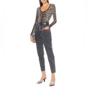 GANNI Leopard Print Bodysuit NWT